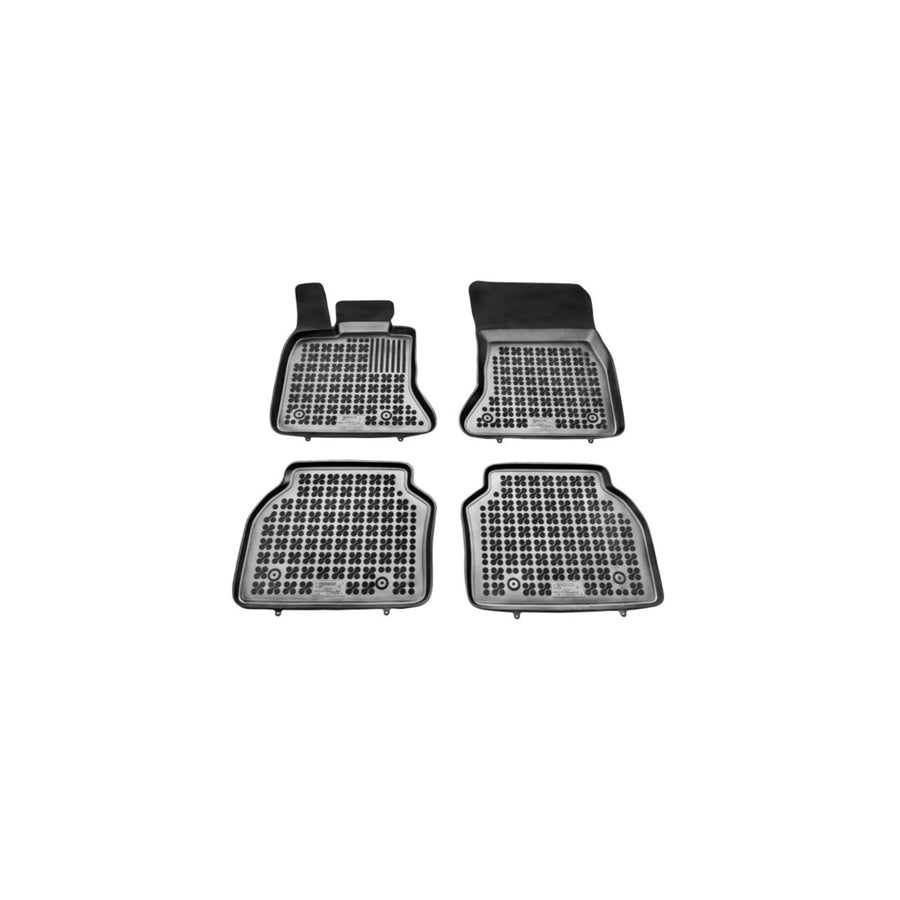 REZAW PLAST Tailored 200714 Floor mat set Elastomer, Front and Rear, Quantity: 4, Black