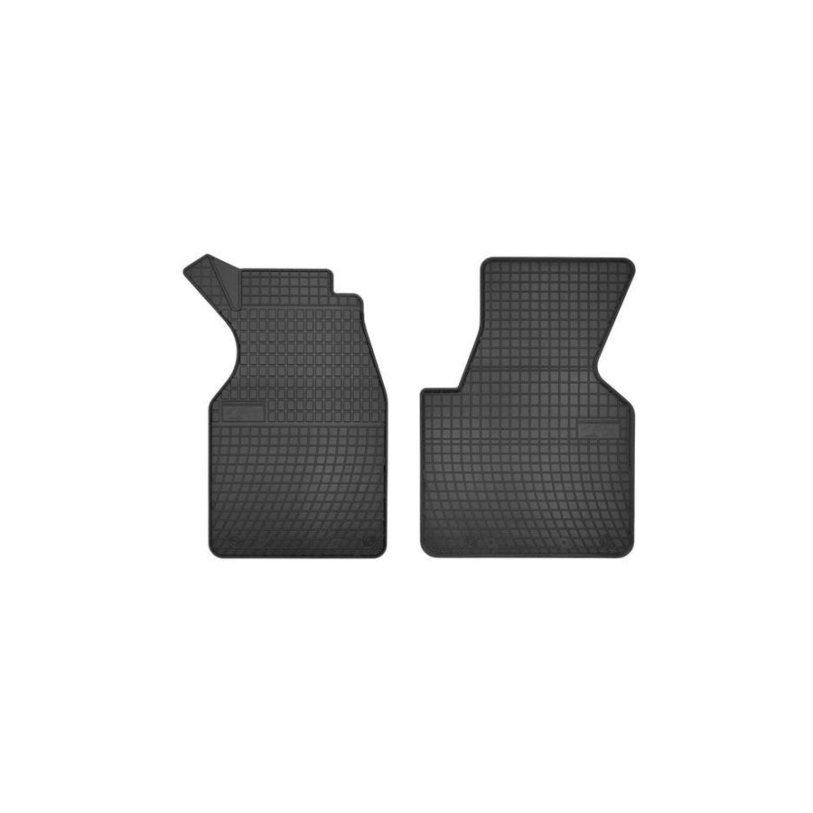 FROGUM Tailored D0086 Floor mat set for VW TRANSPORTER Elastomer, Front, Quantity: 2, Black, (LHD)