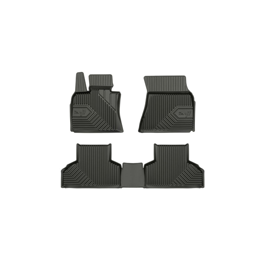 FROGUM Tailored, No.77 77408463 Floor mat set for BMW X5 (F15, F85) Elastomer, Front and Rear, Quantity: 3, Black, (LHD)