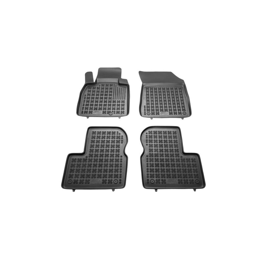 REZAW PLAST 201817 Floor mat set for NISSAN Micra IV Hatchback (K13) Elastomer, Front and Rear, Black