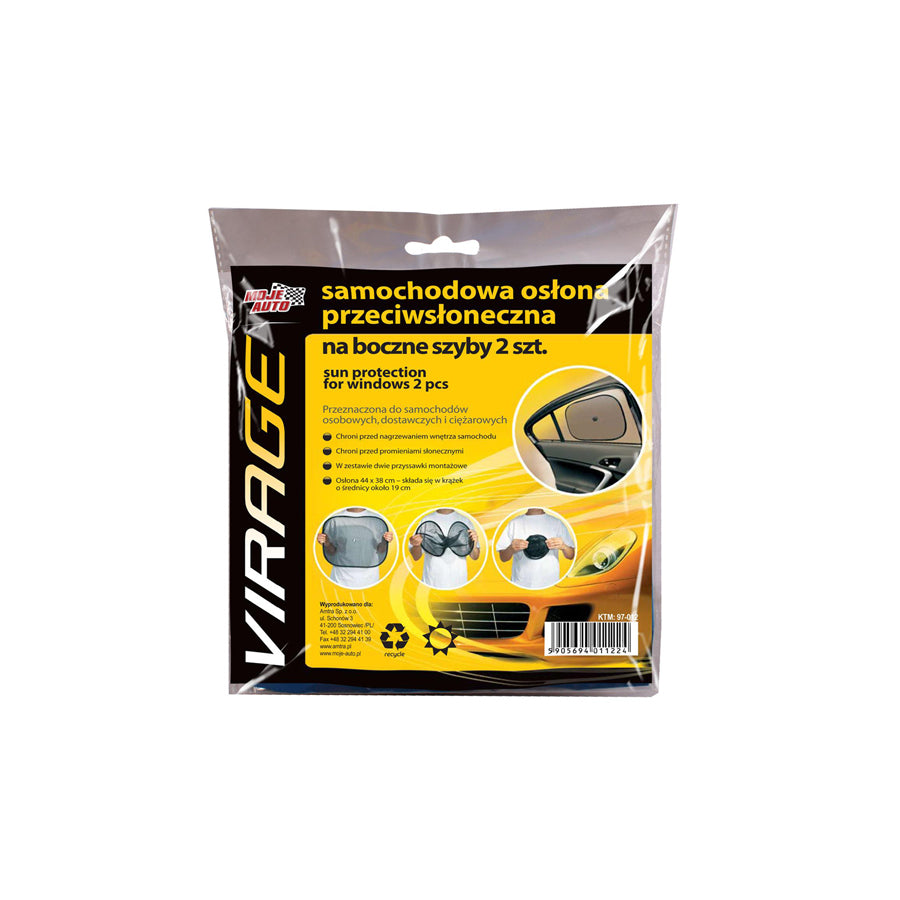 VIRAGE 97-012 Car sun shade Black, Quantity: 2