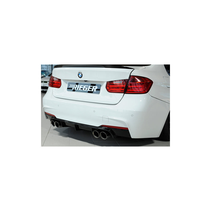 Rieger BMW 3 Series F30 F31 Rear Quad Diffuser (Inc. 320i, 335i & 340i)