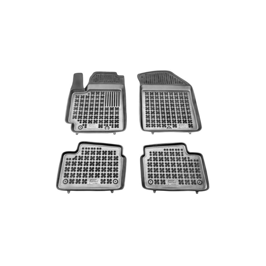 REZAW PLAST 201013 Floor mat set for KIA Picanto II (TA) Elastomer, Front and Rear, Black