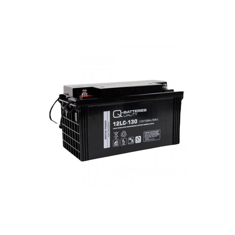 Q-Batteries 12LC130 / 12V 128Ah Lead acid battery Cycle type AGM Deep Cycle VRLA