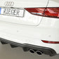 Rieger 00056825 Audi 8V S3 Rear Diffuser for Original Twin Tailpipe Left & Right -  Matte Black