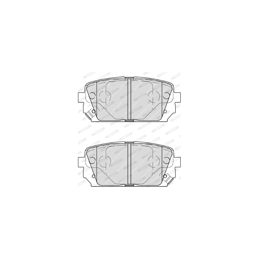 Ferodo Premier Fdb4193 Brake Pad Set For Kia Carens Iii Un With Acoustic Wear Warning Without Accessories