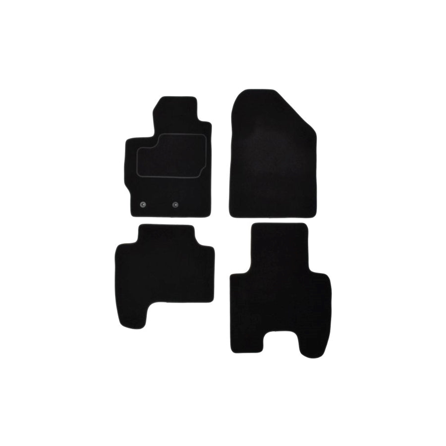 MAMMOOTH A041 TOY380 PRM 01 Floor mat set for TOYOTA Yaris II Hatchback (XP9) Textile, Front and Rear, Quantity: 4, Black