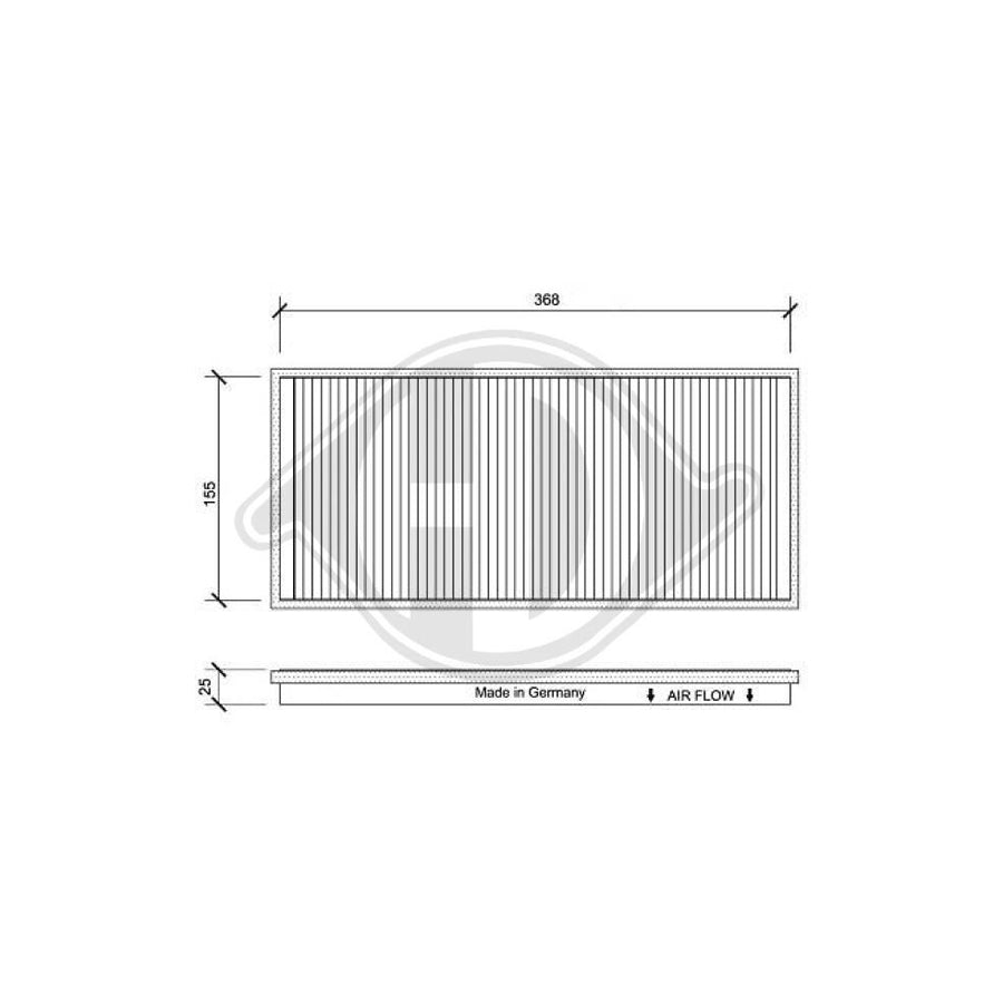 Diederichs Dci0025 Pollen Filter | Duco Car Parts UK Car Parts