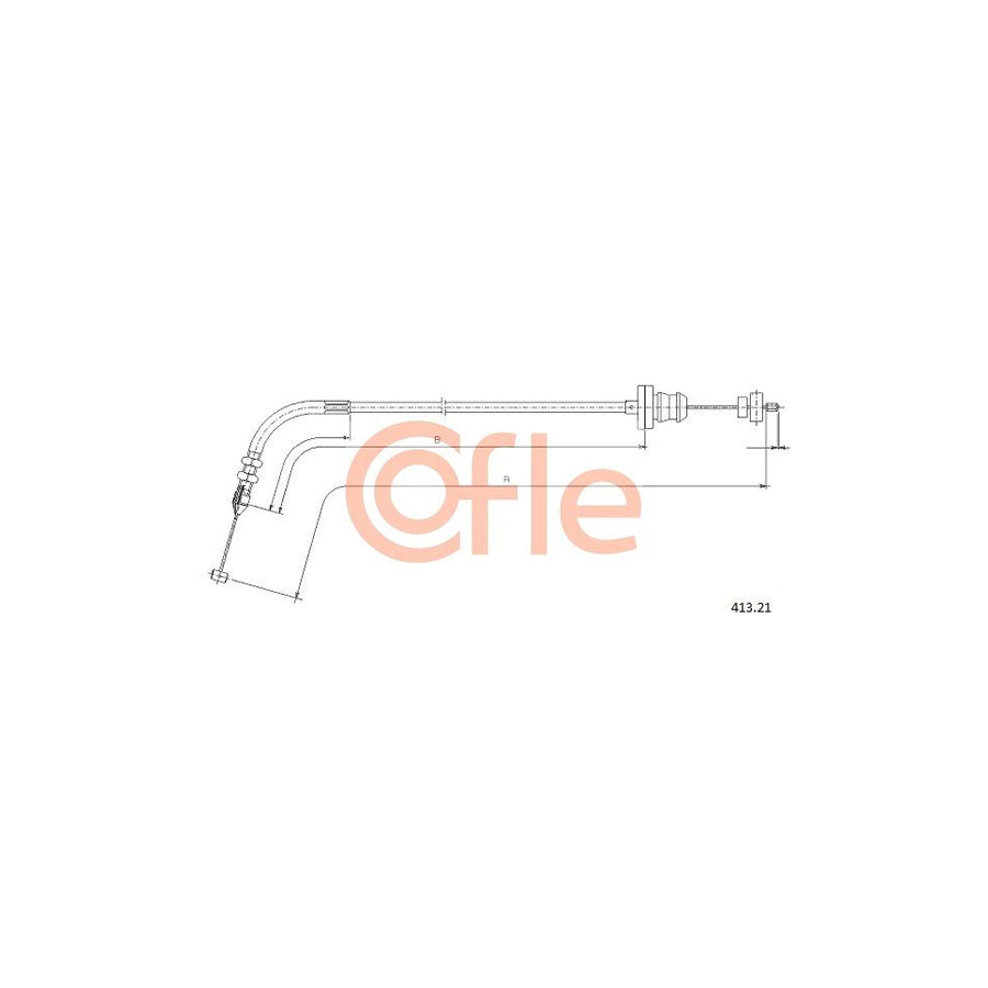 COFLE 413.21 Throttle Cable for FIAT PUNTO | Duco Car Parts UK Car Parts
