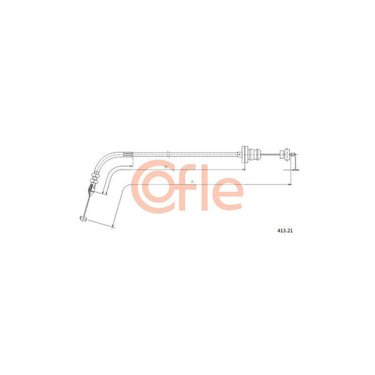 COFLE 413.21 Throttle Cable for FIAT PUNTO | Duco Car Parts UK Car Parts