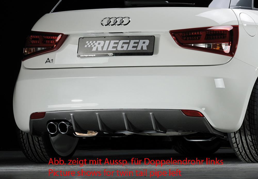 Rieger 00099874 Audi 8X A1 Rear Diffuser