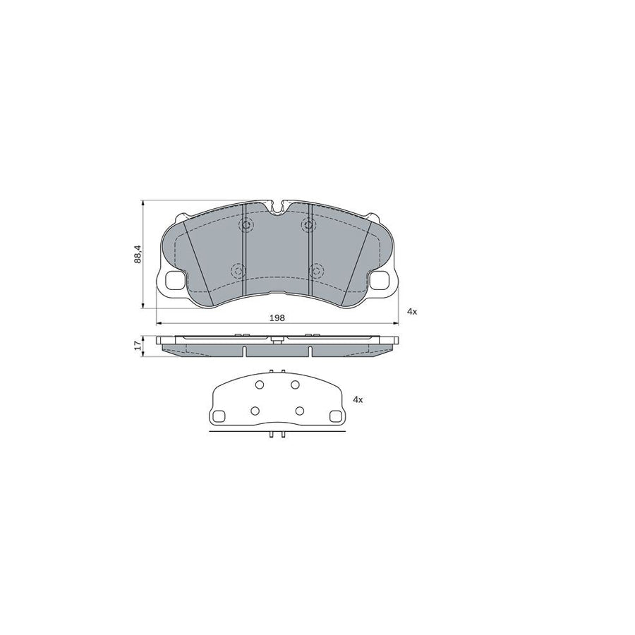Bosch 0986424406 Brake Pad Set BP2337