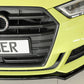 Rieger 00088169 Audi 8V Front Splitter (A3 & S3) - Glossy Black