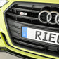 Rieger 00088169 Audi 8V Front Splitter (A3 & S3) - Glossy Black