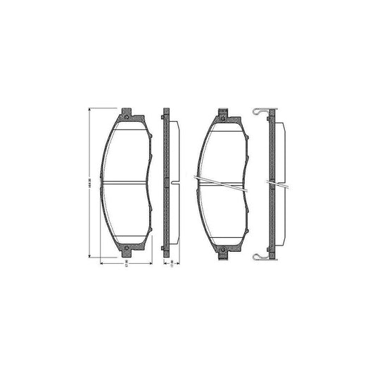 Bosch 0986Tb2805 Brake Pad Set Excl Wear Warning Contact With Accessories