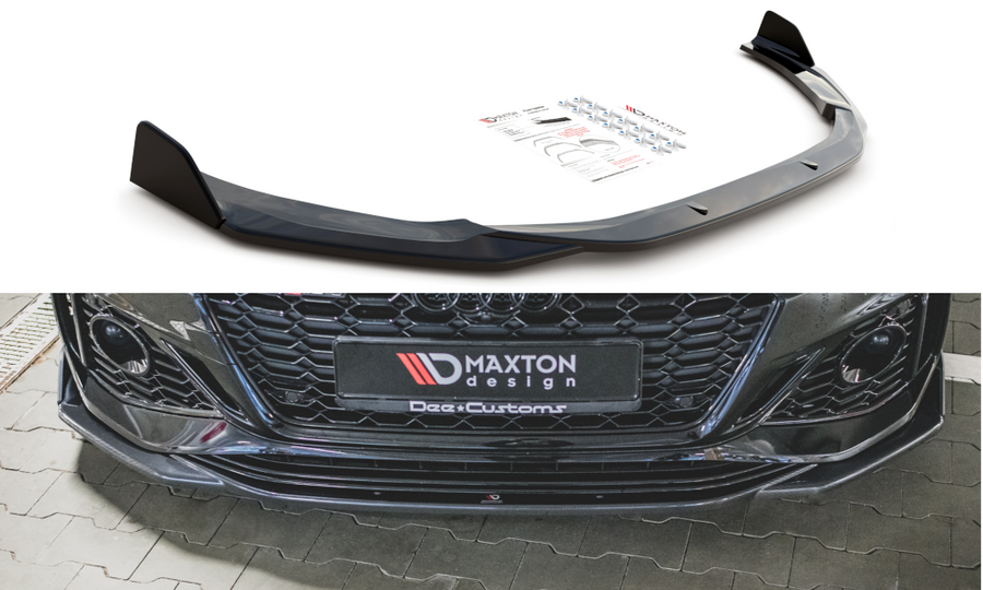 Maxton Design AU-RS5-2F-FD1T+FSF Front Splitter + Flaps V.1 Audi RS5 F5 (Facelift) | Duco Car Parts UK Car Parts