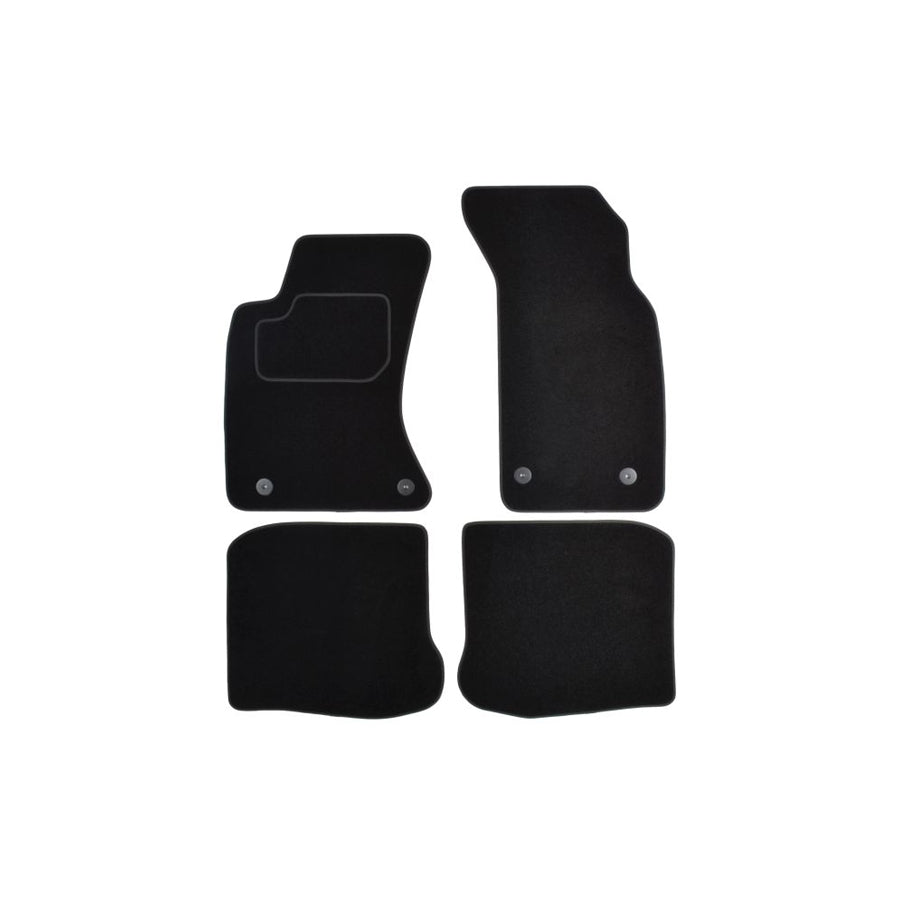 MAMMOOTH A041 AUD95 PRM 01 Floor mat set for AUDI A4 Textile, Front and Rear, Quantity: 4, Black
