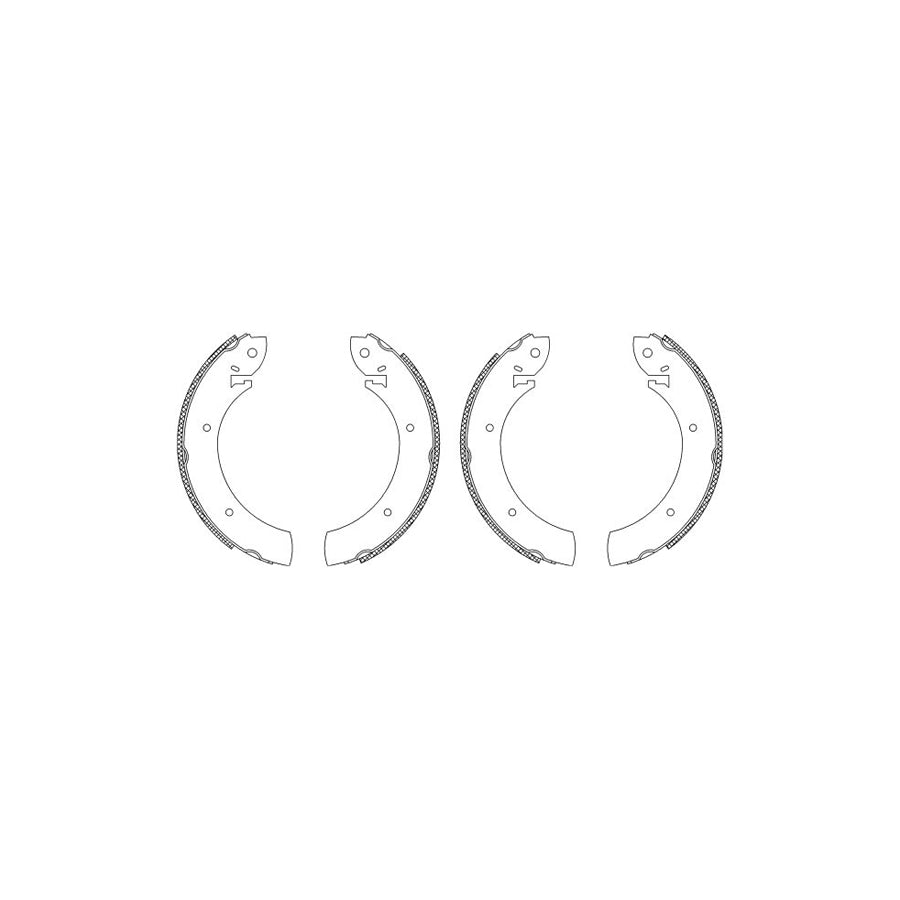 TEXTAR Shoe Kit 83015702 Brake Shoe Set