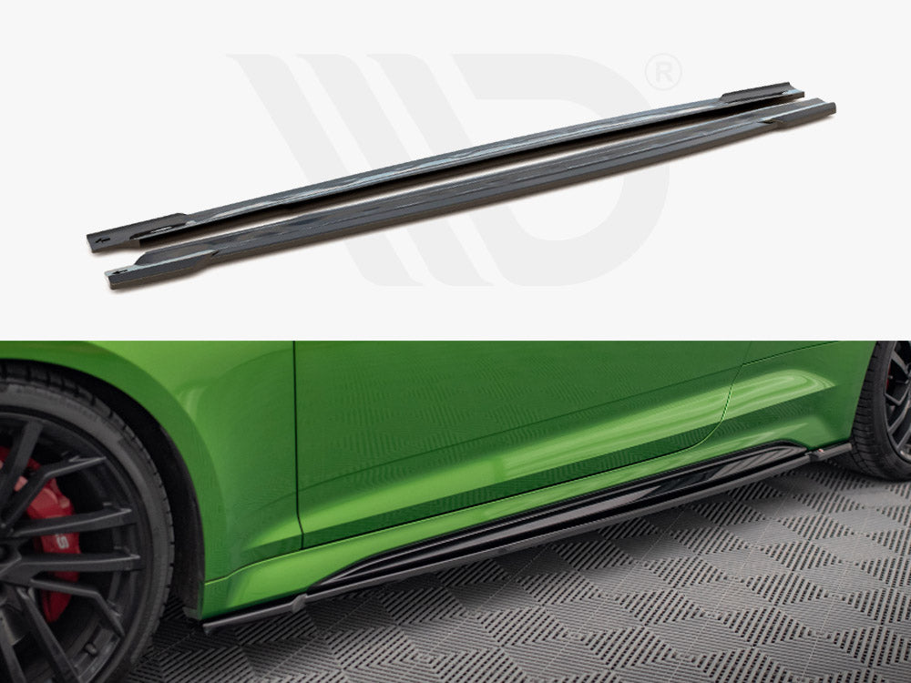 Maxton Design AU-RS5-2F-C-SD1T Side Skirts Diffusers Audi Rs5 Coupe F5 Facelift | Duco Car Parts UK Car Parts