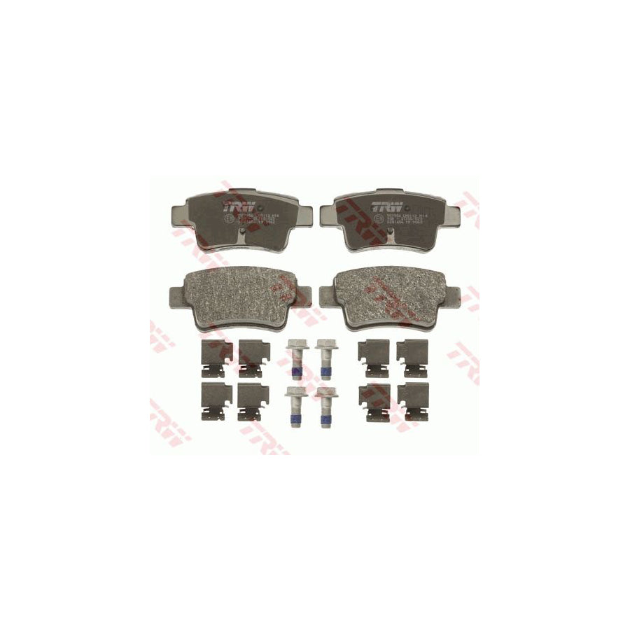 TRW Gdb1656 Brake Pad Set Not Prepared For Wear Indicator With Brake Caliper Screws With Accessories