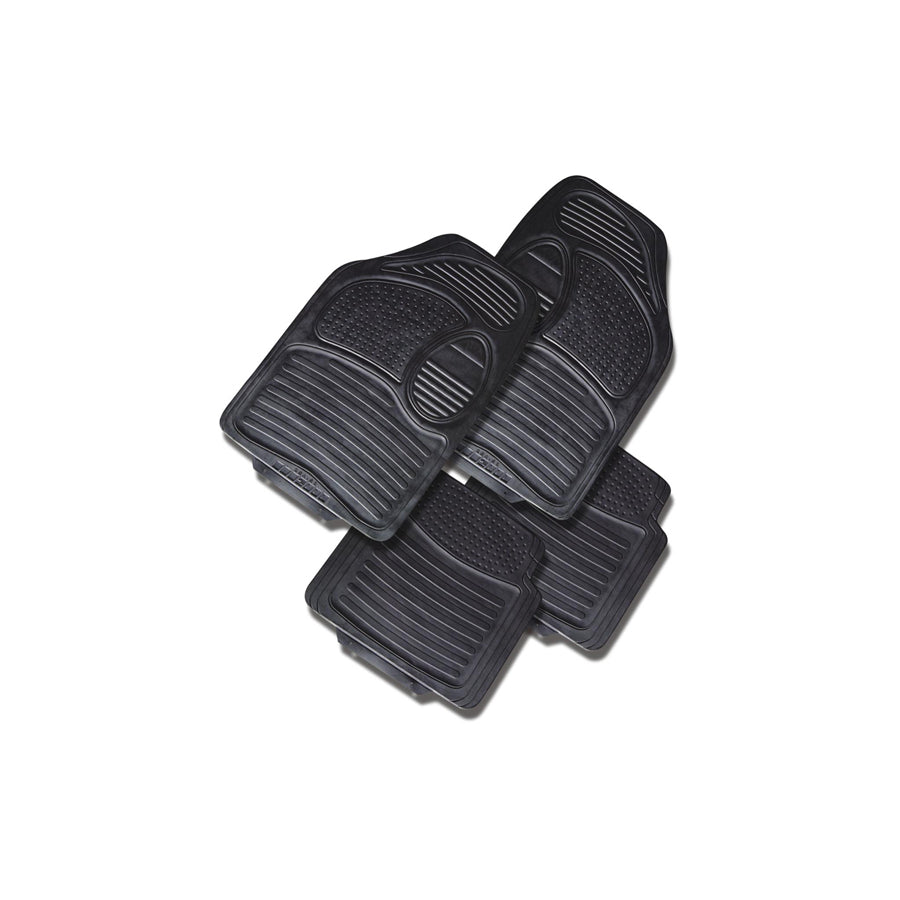 HART Universal fit TS1003 Floor mat set Elastomer, Front and Rear, Quantity: 4, Black