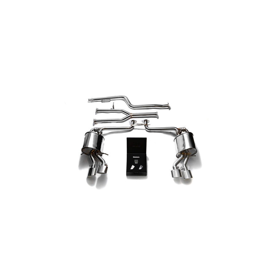 Armytrix MB042-QS20C Valvetronic Exhaust System Mercedes-Benz C-Class W204 2012-2015 with Quad Chrome Oval | Duco Car Parts UK Car Parts
