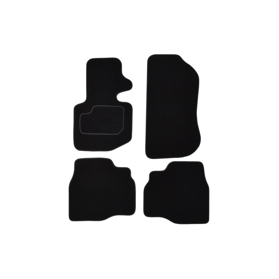 CUSTOPOL Tailored BM40C Floor mat set for BMW 3 Saloon (E36) Textile, Front and Rear, Quantity: 4, Black