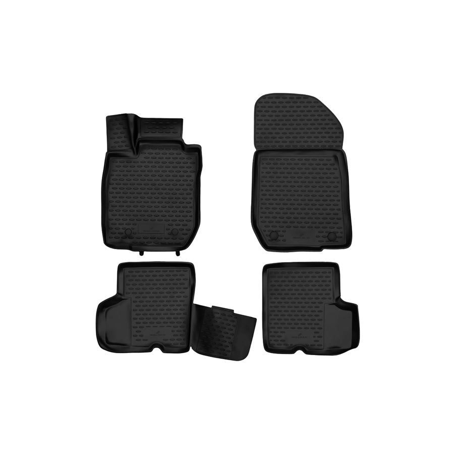 WALSER Tailored, XTR 75146 Floor mat set Elastomer, Front and Rear