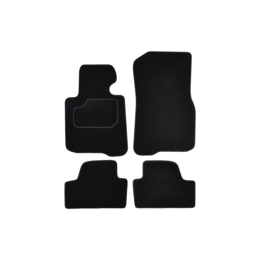 MAMMOOTH A041 BM133 PRM 01 Floor mat set for BMW 4 Convertible (F33, F83) Textile, Front and Rear, Quantity: 4, Black