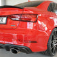 Rieger 00056827 Audi 8V Rear Diffuser for Sport Tailpipe Left & Right (A3 & S3) -  Matte Black