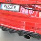 Rieger 00056827 Audi 8V Rear Diffuser for Sport Tailpipe Left & Right (A3 & S3) -  Matte Black