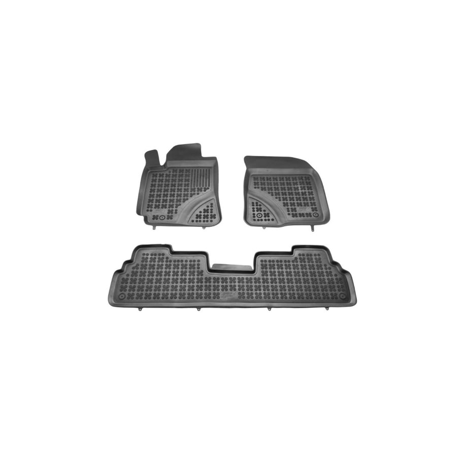 REZAW PLAST Tailored 201418 Floor mat set for TOYOTA Corolla Verso (AR10) Elastomer, Front and Rear, Quantity: 3, Black