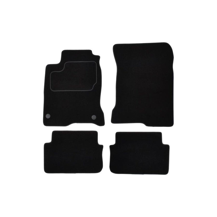 CUSTOPOL Tailored RNT270S Floor mat set for RENAULT LAGUNA Textile, Front and Rear, Quantity: 4, Grey