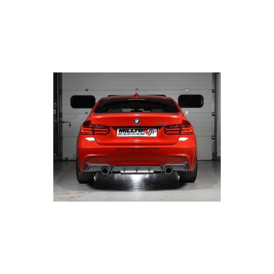 MillTek BMW N20 3" Full Exhaust System 3 Series F30 328i M sport