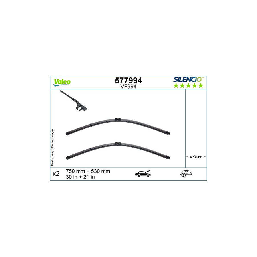 Valeo 577994 Wiper Blade For BMW I3 (I01) | Duco Car Parts UK Car Parts