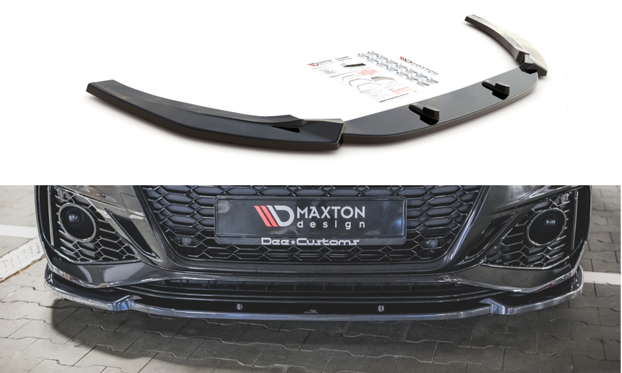 Maxton Design AU-RS5-2F-FD2T Front Splitter V.2 Audi RS5 F5 (Facelift) | Duco Car Parts UK Car Parts