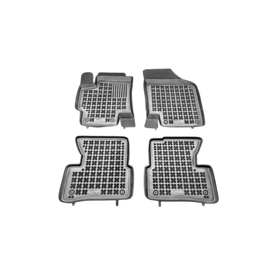 REZAW PLAST 201002 Floor mat set for KIA RIO Elastomer, Front and Rear, Black