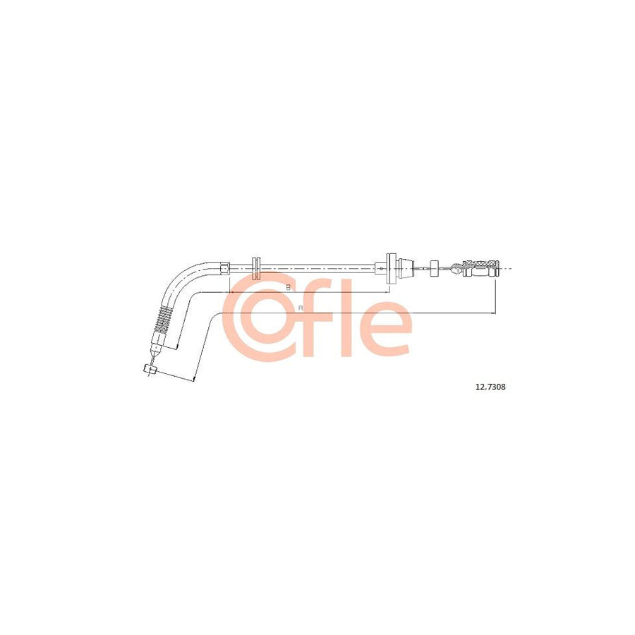 COFLE 12.7308 Throttle Cable for FIAT Seicento / 600 Hatchback (187) | Duco Car Parts UK Car Parts