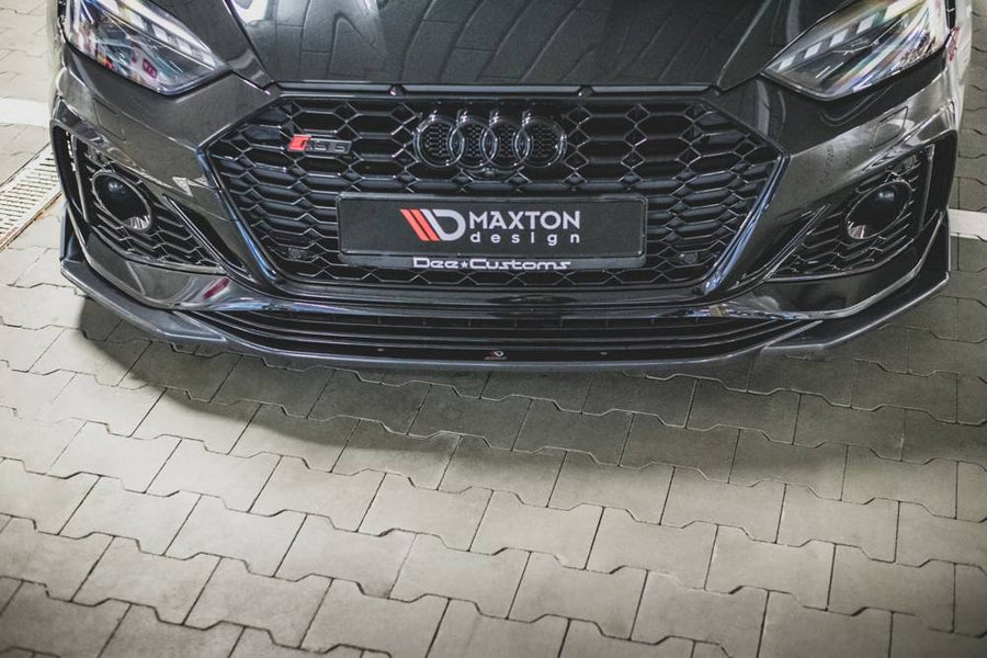 Maxton Design Audi RS5 F5 (Facelift) Front Splitter + Flaps V.1