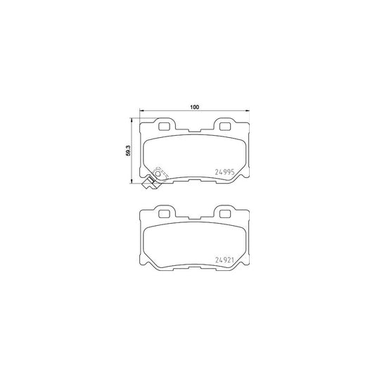 Hella 8DB 355 015 421 Brake Pad Set With Acoustic Wear Warning