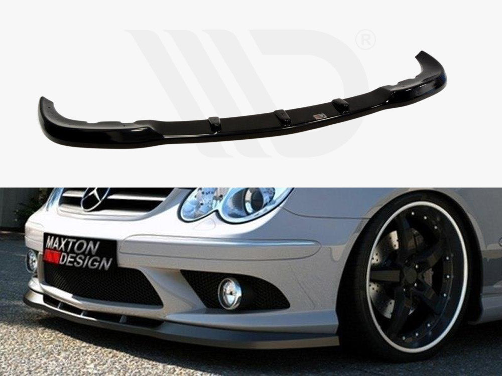 Maxton Design ME-CLK-209F-AMG-FD1T Front Splitter Mercedes CLK W209 for Amg (2006-2009) | Duco Car Parts UK Car Parts