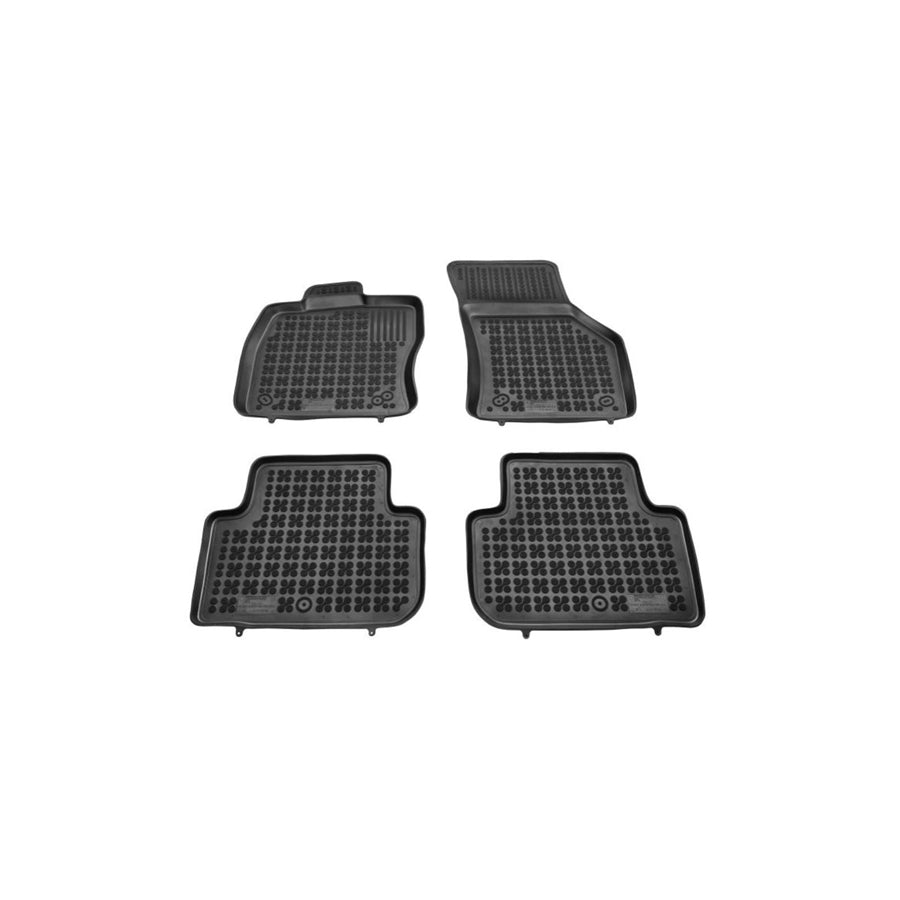 REZAW PLAST 200118 Floor mat set for VW Golf Sportsvan (AM1, AN1) Elastomer, Front and Rear, Black