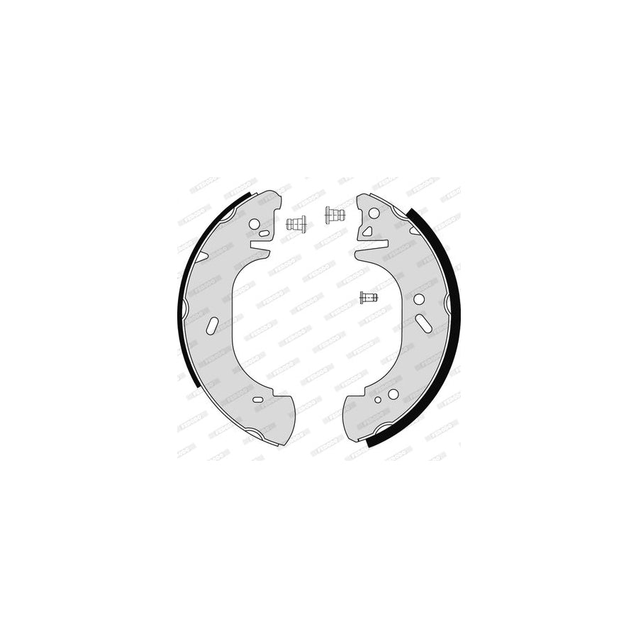 FERODO PREMIER FSB331 Brake Shoe Set for FORD TRANSIT