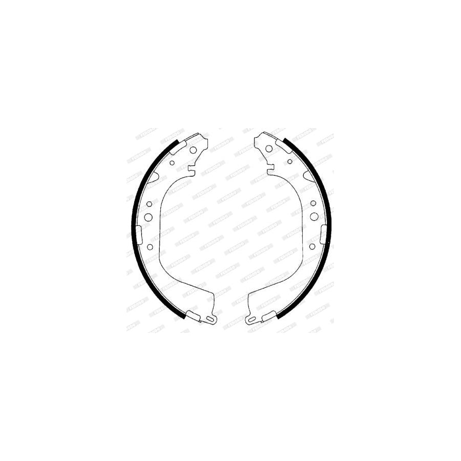 FERODO PREMIER FSB4105 Brake Shoe Set for NISSAN Patrol GR IV Off Road Y60 GR with accessories