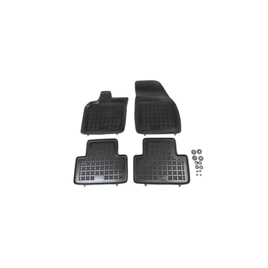 REZAW PLAST Tailored 200408 Floor mat set for VOLVO V50 (MW, 545) Elastomer, Front and Rear, Quantity: 4, Black