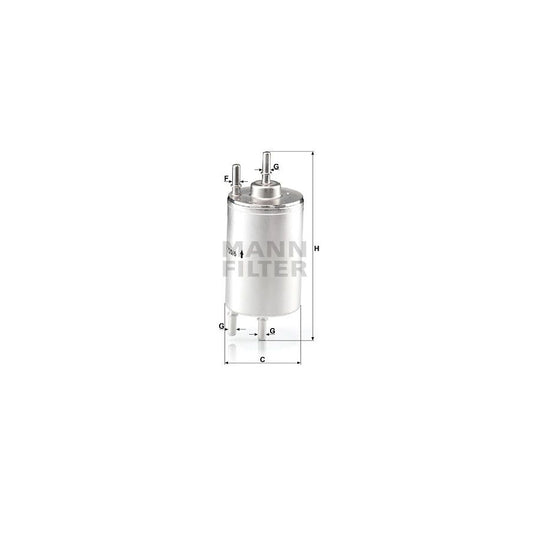 MANN-FILTER WK 720/6 Fuel filter In-Line Filter