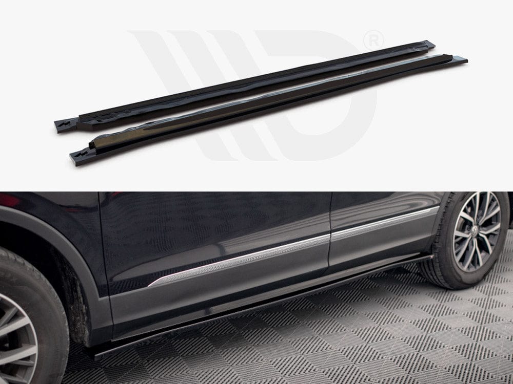 Maxton Design VW-TI-2-RLINE-LWB-SD1T Side Skirts Diffusers VW Tiguan AlLSpace MK2 | Duco Car Parts UK Car Parts