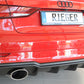 Rieger 00056827 Audi 8V Rear Diffuser for Sport Tailpipe Left & Right (A3 & S3) -  Matte Black