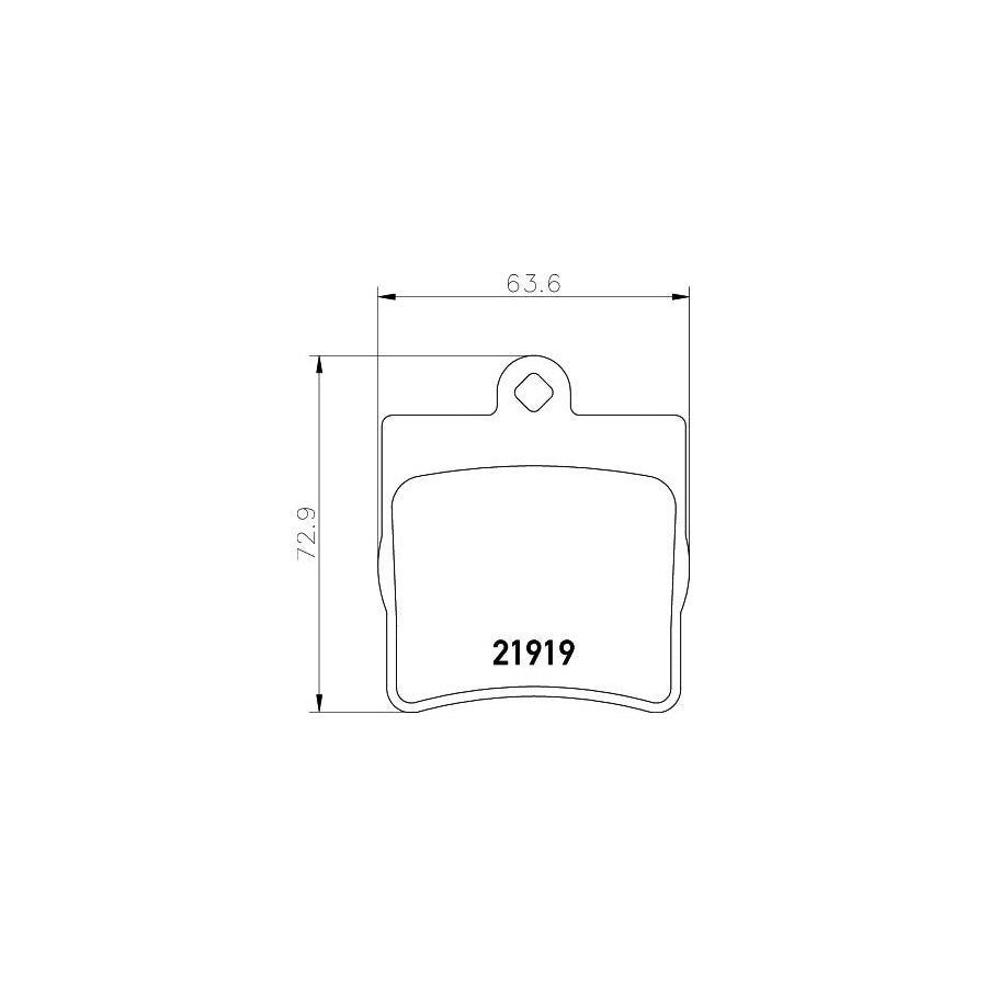 Hella 8DB 355 008 461 Brake Pad Set Not Prepared For Wear Indicator
