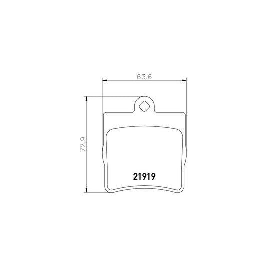 Hella 8DB 355 008 461 Brake Pad Set Not Prepared For Wear Indicator